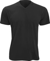 SOLS Herenoverwinning V Hals Korte Mouw T-Shirt (Diep zwart)