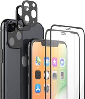 iPhone 11 Pro - 2 Pack Camera Lens Protector + 2 Pack Screenprotector Full 3D