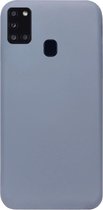 ADEL Premium Siliconen Back Cover Softcase Hoesje Geschikt voor Samsung Galaxy A21s - Lavendel