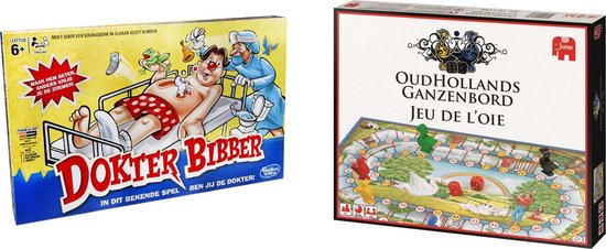 Afbeelding van het spel Spellenbundel - Bordspellen - 2 Stuks - Dokter Bibber & Ganzenbord