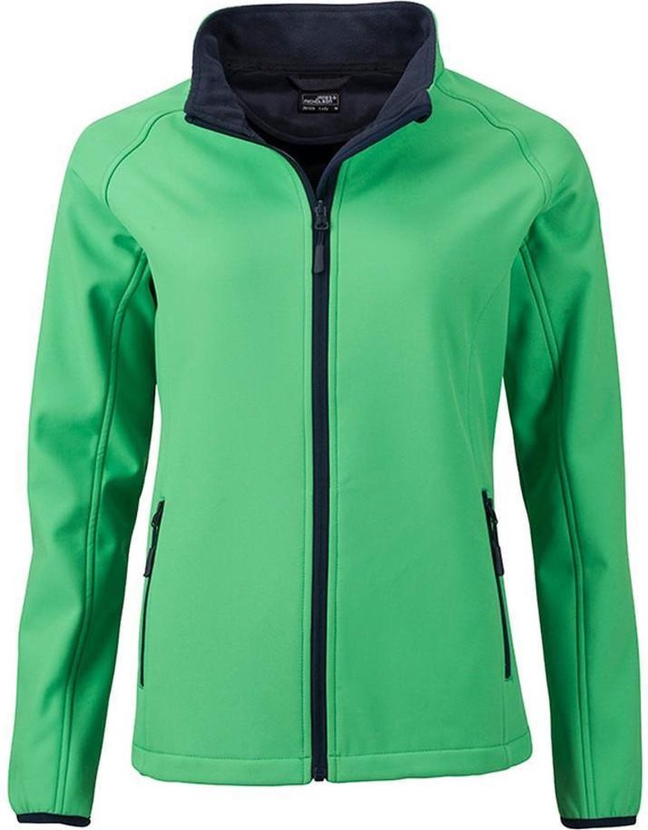 James and Nicholson Dames/dames Promo Softshell Jacket /Zwaar Groen