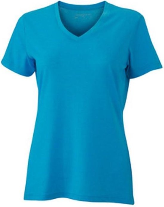 James and Nicholson T-Shirt Femme / Femme Heather (Turquoise Melange)