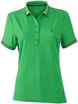 James and Nicholson Dames/dames Poloshirt (Groen/koolstof Grijs)