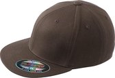 Myrtle Beach Unisex Flexfit Flat Peak Cap (Donkerbruin)