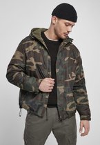 Urban Classics Windbreaker jacket -S- Frontzip Groen/Bruin