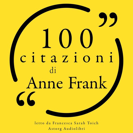 100 citazioni di Anne Frank - cover