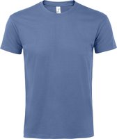 SOLS Heren Keizerlijke Zwaargewicht T-Shirt met korte mouwen (Blauw)