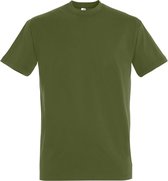 SOLS Heren Keizerlijke Zwaargewicht T-Shirt met korte mouwen (Donkere Khaki)