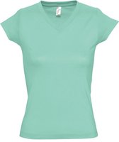 SOLS Dames/dames Maan V Hals T-Shirt met korte mouwen (Munt)