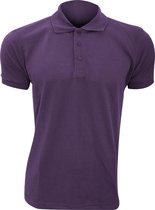 SOLS Heren Prime Pique Poloshirt met korte mouwen (Donkerpaars)