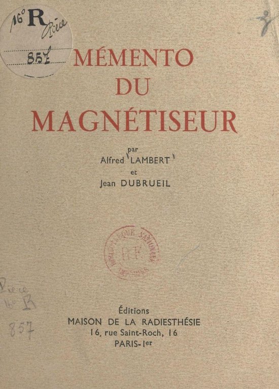 Mémento du magnétiseur