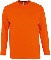 SOLS Heren Monarch T-Shirt met lange mouwen (Oranje)