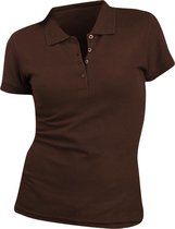 SOLS Vrouwen/dames Mensen Pique Korte Mouw Katoenen Poloshirt (Chocolade)