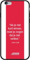 iPhone 6 Hoesje TPU Case - AFC Ajax Quote Johan Cruijff #ffffff