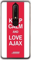 Nokia 6 (2018) Hoesje Transparant TPU Case - AFC Ajax Keep Calm #ffffff