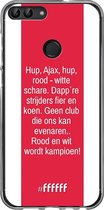 Huawei P Smart (2018) Hoesje Transparant TPU Case - AFC Ajax Clublied #ffffff