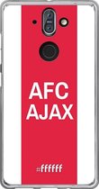 Nokia 8 Sirocco Hoesje Transparant TPU Case - AFC Ajax - met opdruk #ffffff