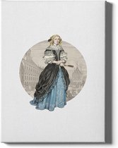 Walljar - Lady - Muurdecoratie - Poster met lijst