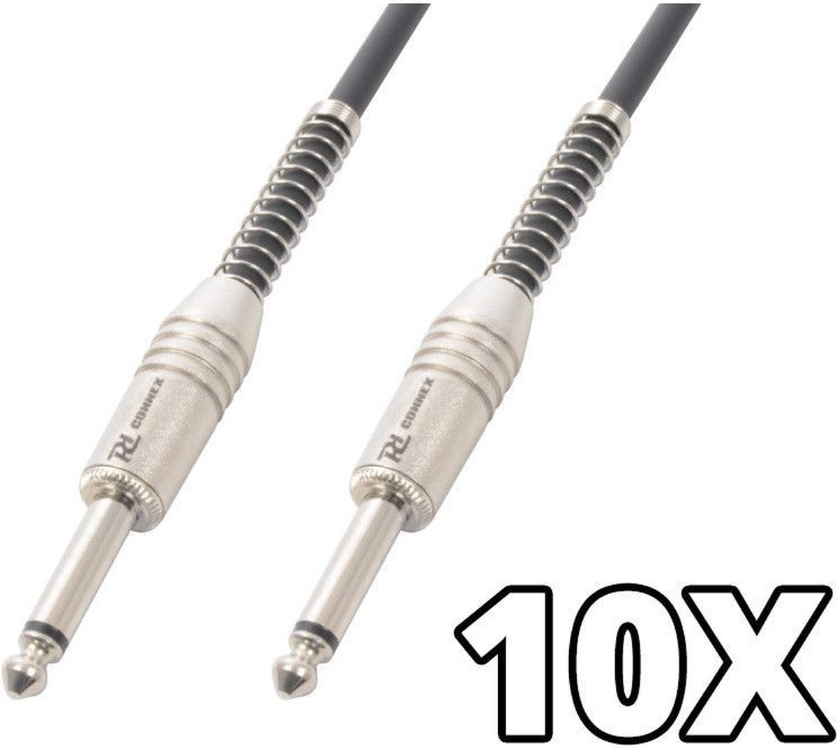 PD Connex gitaarkabelset met 10 gitaarkabels van 6 meter