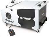 Rookmachine voor laaghangende rook - Beamz ICE1800 rookmachine met afstandsbediening met timer en regelbare output