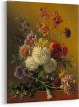 Schilderij - Stilleven met bloemen — 70x100 cm