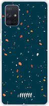 Samsung Galaxy A71 Hoesje Transparant TPU Case - Terrazzo N°9 #ffffff