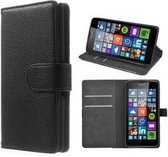 Microsoft Lumia 640 XL Hoesje Wallet Case Zwart