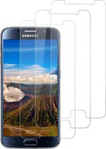 Screenprotector Glas - Tempered Glass Screen Protector Geschikt voor: Samsung Galaxy S6 - 3x