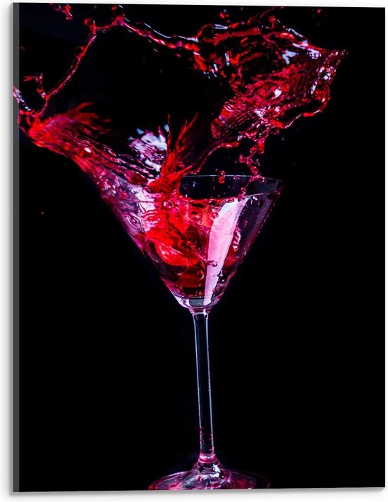 Acrylglas - Oranjekleurige Cocktails  - 50x50cm Foto op Acrylglas (Met Ophangsysteem)