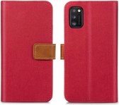 iMoshion Luxe Canvas Booktype Samsung Galaxy A41 hoesje - Rood