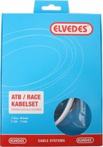 Schakel kabelkit Elvedes ATB / race compleet - wit (in doosje)