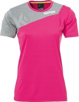 Kempa Core 2.0 Shirt Dames Magenta-Donker Grijs Melange Maat XL