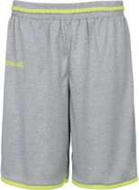 Spalding Move Shorts Heren - Grijs / Geel - maat S