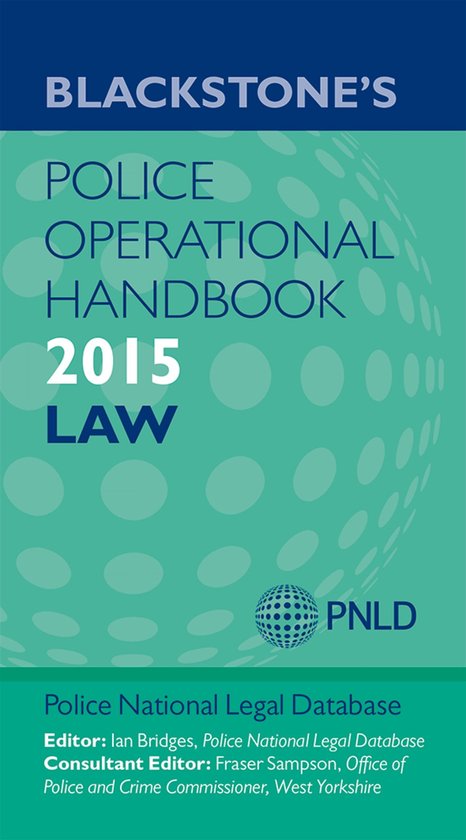 Blackstone's Police Operational Handbook 2015 - cover