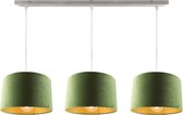 Olucia Vural - Hanglamp - Goud/Groen - E27