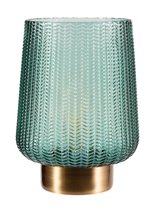 Pauleen Pretty Glamour tafellamp Geelkoper, Turkoois E27