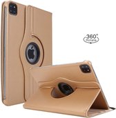 Tablet Hoesje voor Apple iPad Pro 12.9 inch (2020) - iPad Pro 2021 12.9 inch - 360° draaibaar - Goud