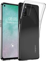 Silicone hoesje Geschikt voor: OPPO A92 - transparant