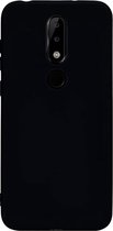 Silicone hoesje Geschikt voor: Nokia 5.1 Plus -  zwart