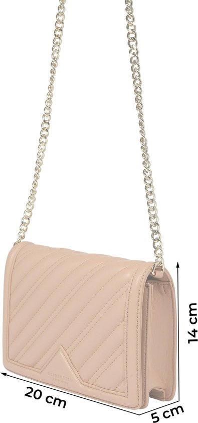 SEIDENFELT MANUFAKTUR Sac à épaule bandoulière Sac de soirée Smögen Nude Rose