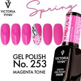 Gellak Victoria Vynn™ Gel Nagellak - Salon Gel Polish Color 253 - 8 ml. - Magenta Tone