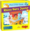 Afbeelding van het spelletje Haba Spel Mijn Eerste Spellen Rhino Hero Junior (de) Karton/hout 18-delig