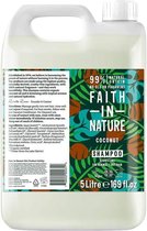 FAITH IN NATURE - Shampoo kokosnoot - Grootverpakking 5 liter