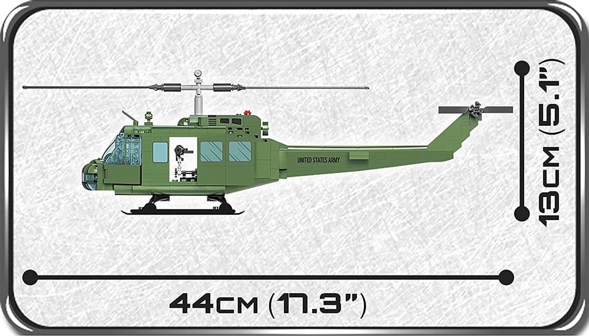 COBI 2232 Hélicoptère "Air Cavalry" Huey 405 Blocs de construction/2 personnages échelle 1:35! 