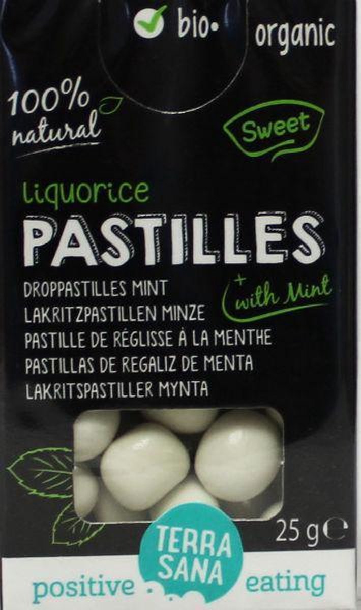 TerraSana Droppastilles mint bio (25g) NL-BIO-01
