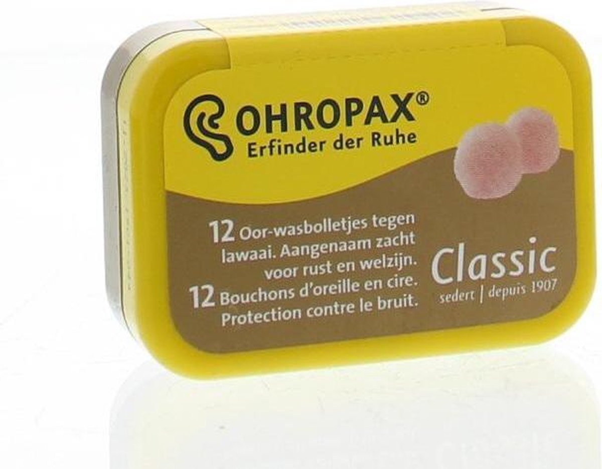 Ohropax - Classic Wasbolletjes - Oordoppen - 12 stuks | bol.com
