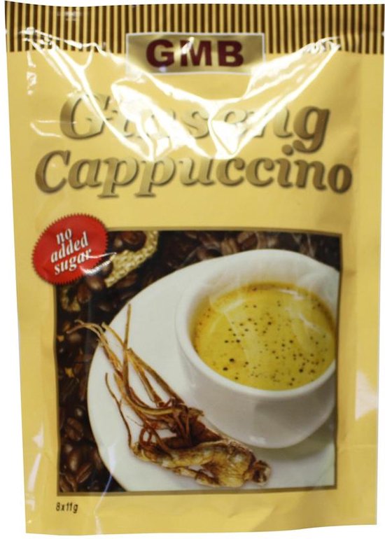 Ginseng Cappuccino Without Added Sugar