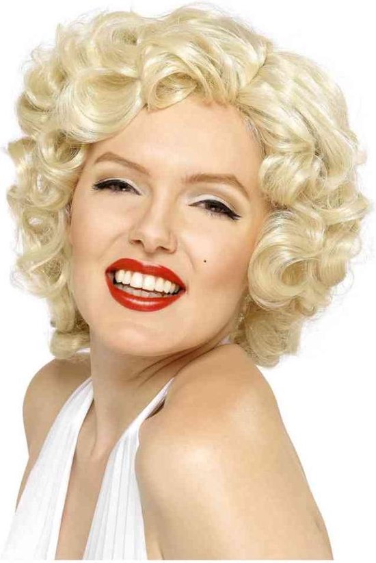 "Marilyn Monroe™-pruik voor dames - Verkleedpruik - One size"