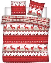 Winter Dekbedovertrek Deer - Lits Jumeaux - 240  x 220 cm - Flanel