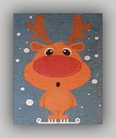 DP Rendier met lijst 15 x 20 cm